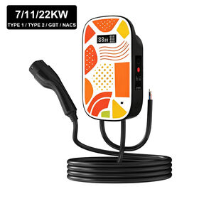 Type 2 AC Wallbox EV Charger 7kW 11kW 22kW Charging Station with Custom Branding Faceplate for Distributors and OEM Customers