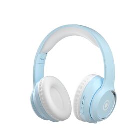 Casque sans Fil Pliable D96 avec 40h d'Autonomie, Casque Stéréo Extensible de Type Arceau avec Port de Charge Type C pour Sport et Musique