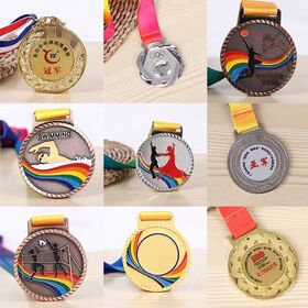 Custom Zinc Alloy Sports Medals Championship Awards Winner Medallions for Running Marathon School Sports Events
