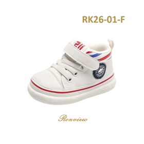 Sepatu Kets Kanvas High Top Desain Baru Bayi Perempuan, Sepatu Ultra Lembut Bernapas untuk Bayi Pakai Seharian