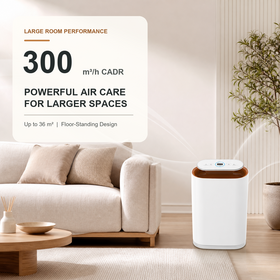 HEPA-Luft reiniger mit 300 m3/h CADR, PM 2.5 Display, Luftqualität sensor, Auto-Modus, Schlaf modus und Ionizer