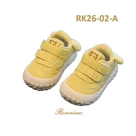 Sepatu Bayi Balita Kartun Lucu Baru Datang, Upper PU, Pengencang Ganda Velcro, Sol TPR Anti-Slip untuk Jalan Sehari-hari Bayi