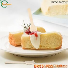 Biodegradable Birch wooden Ice Cream Spoon Eco Friendly for Restaurants and Parties FSC FDA LFGB Direct Factory