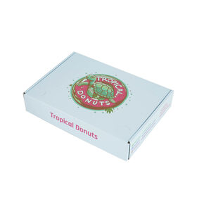 High Quality Custom Rectangular Donut Packaging Boxes with Color Printing