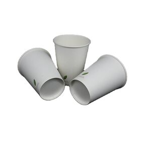 8oz Disposable Paper Cups, To Go Hot Coffee Cups, Food Grade Drinking Cups for Chocolate, Juice & Hot Beverages, Custom Logo Print