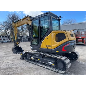 High Efficiency XE80U 9.5 Ton Compact Crawler Excavator Hydraulic Digger for Municipal Engineering