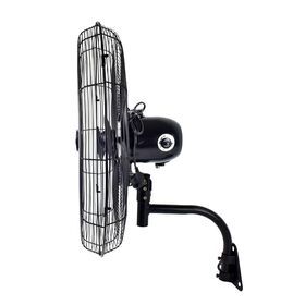 140 W Oszillierender Wandventilator mit 3 Flügeln, 24 Zoll - Leistungsstarke Kühlung für Zuhause & Hotel - Elektrischer Metall-Industriellüfter FW-600