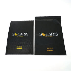 Custom Printed Black Poly Mailer Self Adhesive Waterproof Shipping Mailing Bags With Brand Logo For Clothing Packaging