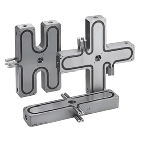 Manifold personnalisé boucle caloduc, titane/acier inoxydable, charge thermique élevée de gestion thermique pour l'aérospatiale de l'outillage de test au sol