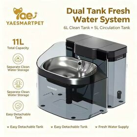 L'eau automatique d'écoulement de vortex d'Anti-éclaboussure de filtration multi de la fontaine à eau 11L
