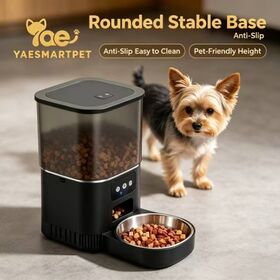 Smart Pet Feeder Avec Caméra WiFi APP Télécommande Anti-Confiture Sortie Enregistrement Vocal Chronométré et Portionné Automatique Pet Feeder