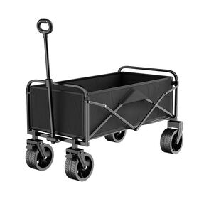 Load-bearing vehicle oversized outdoor trolley folding handcart portable camping vehicle for picnics Folding wagons