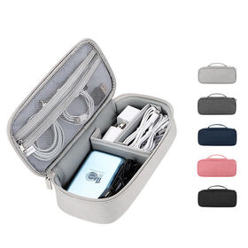 Sac Organisateur Numérique Portable à Fermeture Éclair pour Accessoires, Ensemble de Sacs de Rangement pour Câbles USB