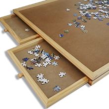 wooden jigsaw organiser