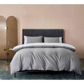 China Polyester Grey Fabric Cotton, Kenneth Cole Reaction Home Mineral Duvet Cover In Stoney Blue