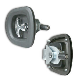 China Recessed Folding T Handle Latch Trailer Lock With 8mm Square