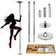 RAYLON 45mm Spinning & Static Dance Pole – Adjustable 7.4ft To 9.6ft, Portable For Home & Fitness