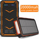 Chargeur Solaire Powerbank 20000mAh lampe laser cables intég (Neu und