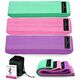 CampTeck Hip Resistance Bands - Non-Slip Glute Bands For Squats, Yoga, Warm Ups (Small, Medium, Large)