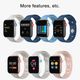 China Full Touch Screen Smartwatch Waterproof Heart Rate Monitor Smart Bracelet T5 Smart Watch BT Call