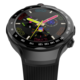 China 4G Android Smart Watch With Dual Cameras Round Alloy Case and Silicone Bracelet