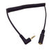 Gold Plated 3.5MM Male to Female AUX Audio Stereo Input 90° Spring Coiled Spiral Extension Cable